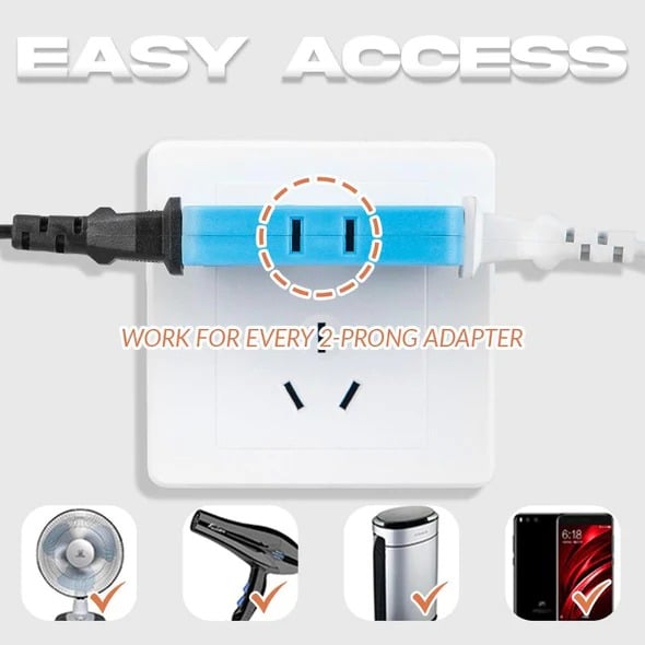 (🔥Last Day Promotion  - 50% off)180 Degrees Rotatable Socket Converter